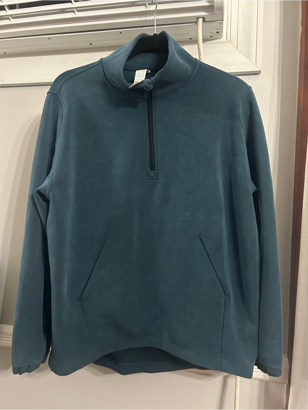 lululemon athletica Men's Quarter-Zip Sweater Jacket - Teal